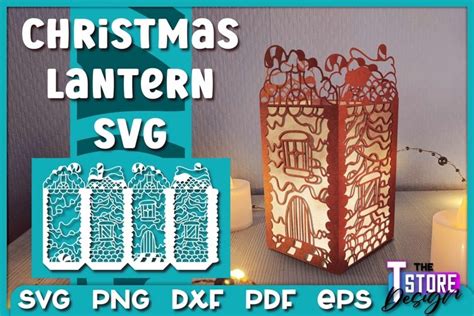 Christmas Lantern Svg Paper Cut Svg Christmas