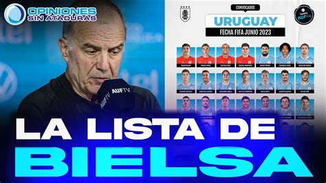 🚨oficial La Primera Lista De Convocados De Marcelo Bielsa Al Mando De Uruguay Ops En Vivo