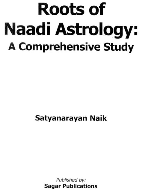 Roots of Naadi Astrology: A Comprehensive Study | Exotic India Art