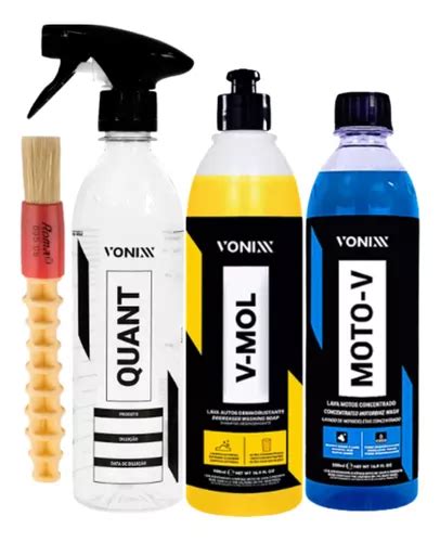 Kit Limpa Motor Lavagem Shampoo Moto V V Mol Vonixx Ml Frete Gr Tis