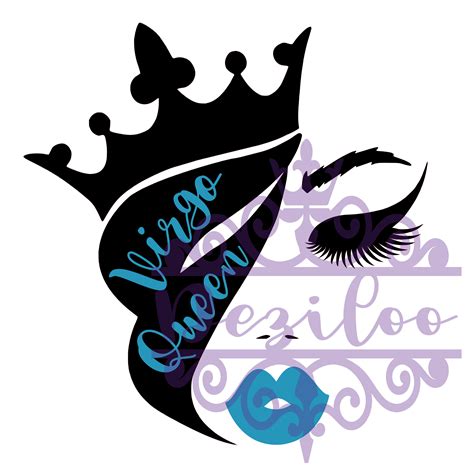 Virgo Queen Zodiac Birthday Woman Digital Download Cut File SVG, PNG ...