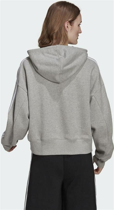 Adidas Adicolor Classics Crop Hoodie Medium Grey Heather My Sneaker