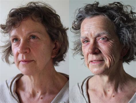 Before And After Old Aging Sfx Makeup By Makeup Director Danielle Ruth Wowfx Old Age Makeup