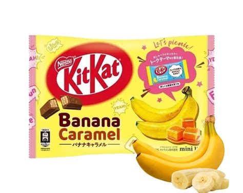 New Japanese Kitkat Banana Caramel Flavor 1 Bag 10 Individually Wrapped