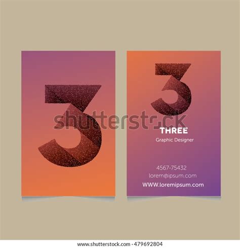 Creative Number 3 Design Vector Template Stock Vector (Royalty Free ...