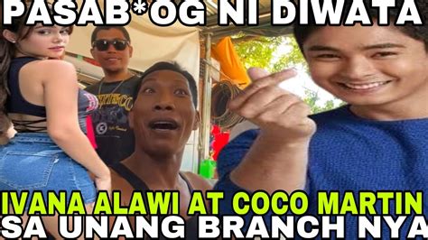 Grabe Pasab Og Ni Diwata Ivana Alawi At Coco Martin Sa Unang Branch