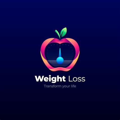 Free Vector Gradient Weight Loss Logo Template