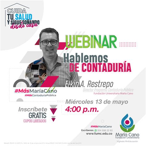 Webinar Hablemos de Contaduría Pública Maria Cano