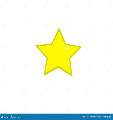 Yellow Star Design Good For Kids Or Funny Design Stock Vector