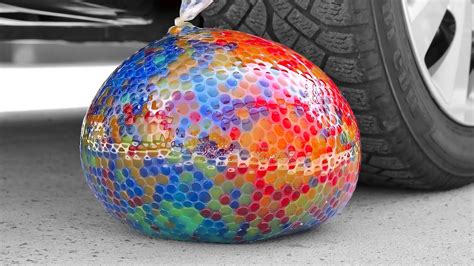 Experiment Car Vs Giant Orbeez Balloon Crushing Crunchy And Soft