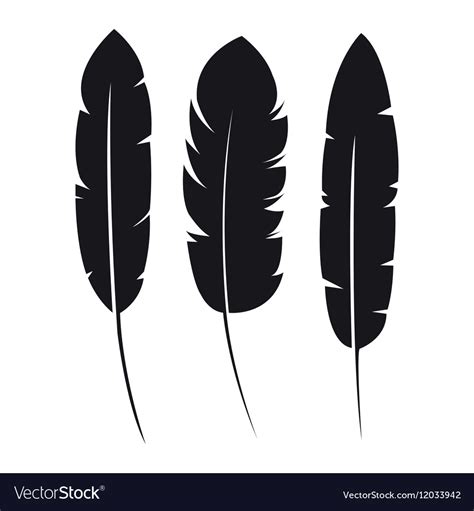 Feather Silhouette SVG