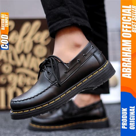 Jual Sepatu Pantofel Kerja Formal Casual Hitam Pria Abraham Daniel