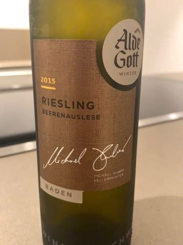 Alde Gott Riesling Beerenauslese Vivino US