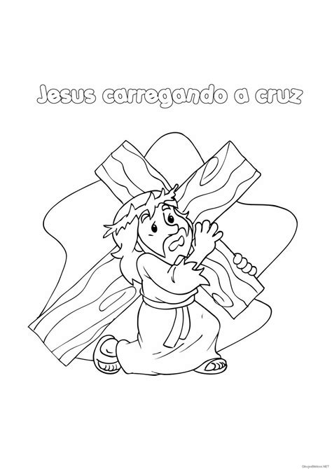 Jesus Carga La Cruz Dibujos De La Biblia Angeles Para Colorear Imagenes Cristianas