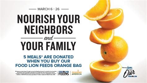 Food Lion Feeds Orange Bag Campaign