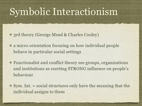 Symbolic Interactionism And Feminism