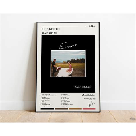 Zach Bryan Elisabeth Album Cover Poster, Zach Bryan Elisabet - Inspire ...