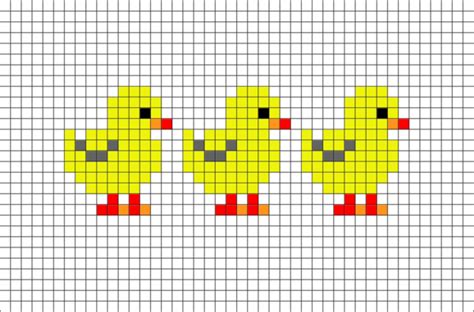 Chicks Pixel Art Artofit