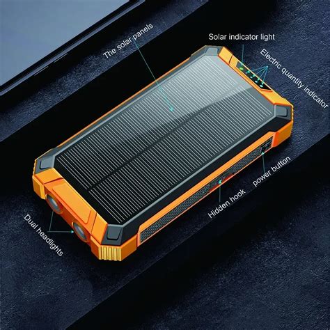 Waterproof Fast Large Capacity Solar Cell Phone Charger Wireless