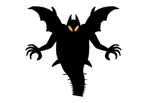 Dark Winged Monster With Yellow Eyes Hd Png Png All