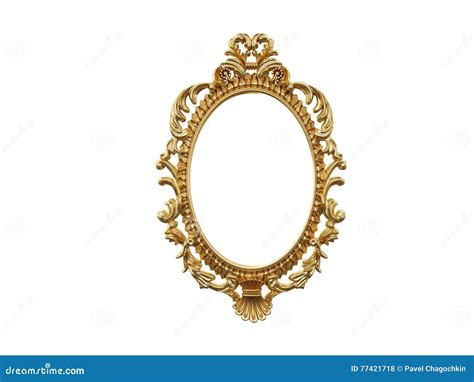 Mirror Oval Insulated Realistic Oval Mirror Frame White Mirrors