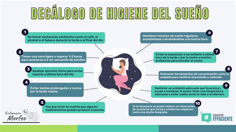 Decálogo de Higiene del Sueño Cursos de Auxiliar Enfermería