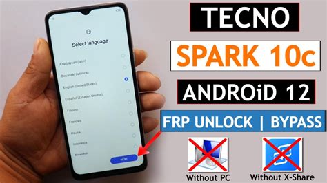 Tecno Spark C Ki Kandroid Frp Bypass Unlock