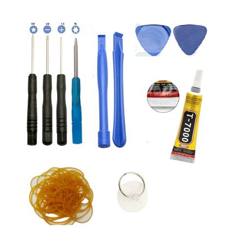 Kit Ferramentas Para troca de tela cola T7000 eslásticos Para