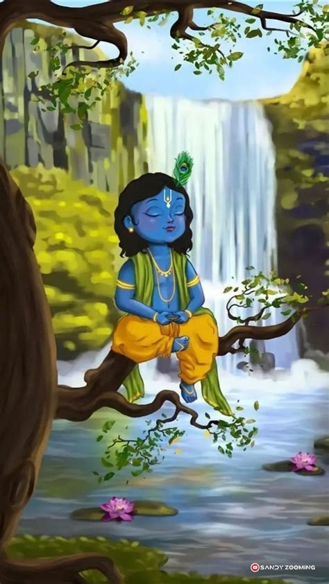 Animated Lord Krishna Wallpapers