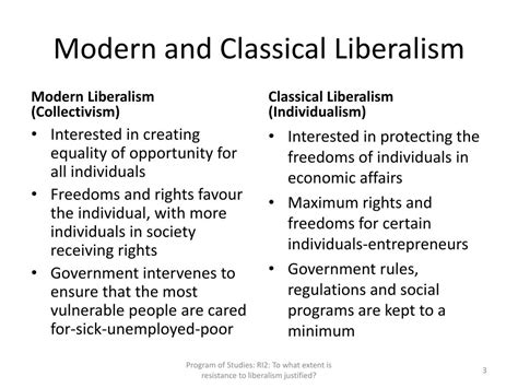 Classical Liberalism Vs Modern Liberalism