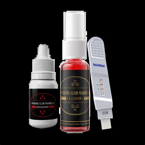 Pack 1 Spray Kleaner 1 Eye Kleaner 1 Test Salivaire Narcocheck