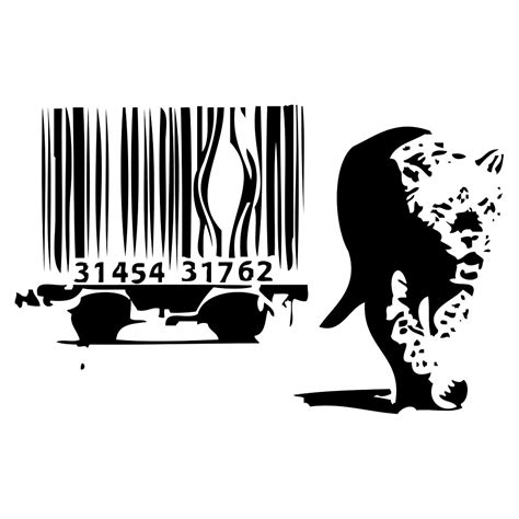 Banksy Print Tiger Barcode By Willsharpe1 Redbubble