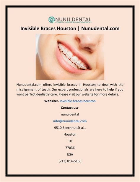 Ppt Invisible Braces Houston Nunudental Powerpoint Presentation Free