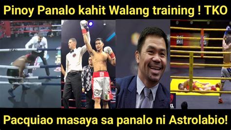 Pinoy Panalo Kahit Walang Training Gomez Nanalasa Nanaman At Pacquiao