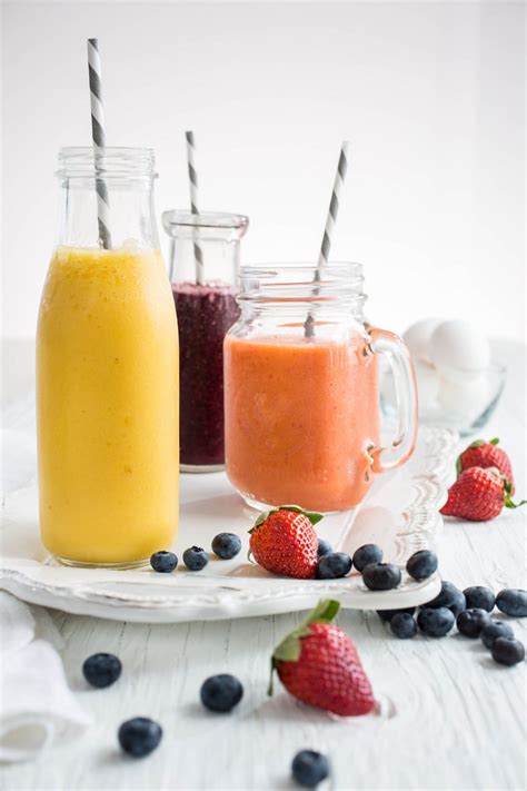 Smoothie fraises mangues et banane Fédération des producteurs dœufs