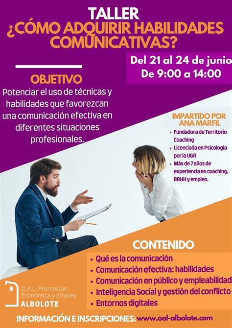 Taller Cómo adquirir habilidades comunicativas OAL Albolote