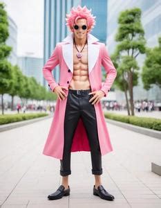 Doflamingo One Piece Cosplay. Face Swap. Insert Your Face ID:1088098