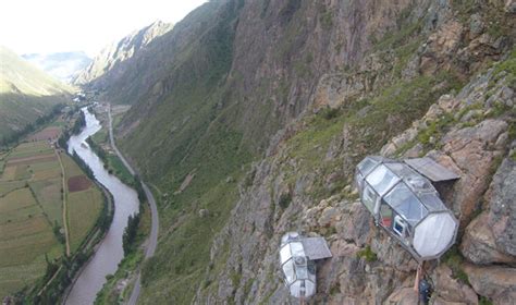 Inca Trail Pods Hang Ft Above Peru S Sacred Valley Daily Star