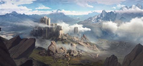 Fantasy Mountain Fortress