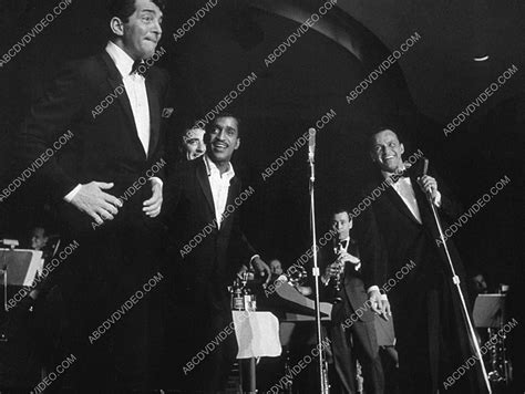 Dean Martin Sammy Davis Jr Frank Sinatra on stage in Las Vegas 8b20-17 ...