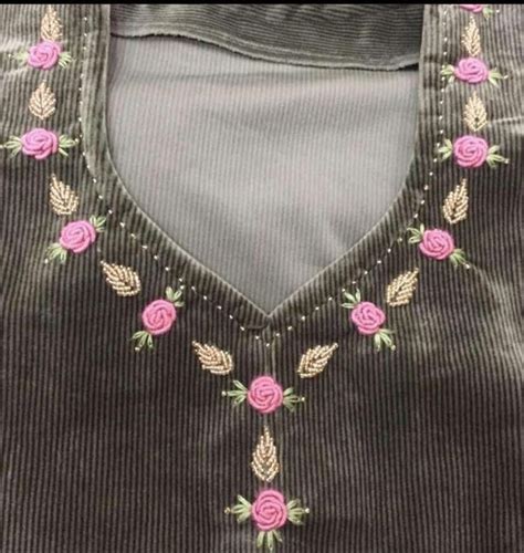 Pin by n00r n00h on فصالات Embroidery neck designs Hand embroidery