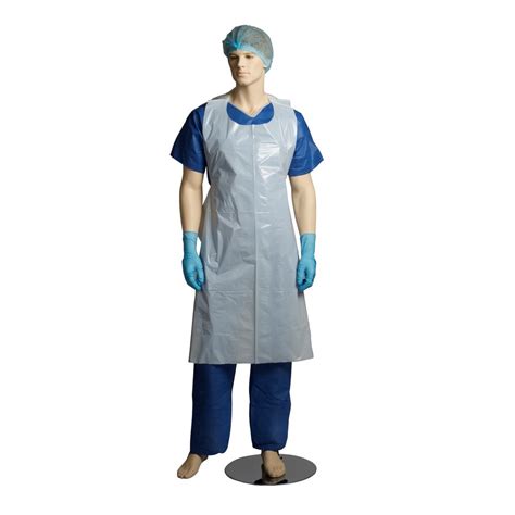 Unisex Polyethylene Plastic Disposable Medical Apron Medi Karma For