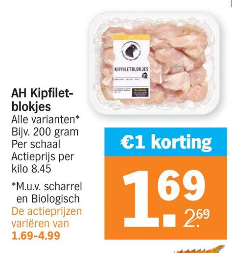 Ah Kipfiletblokjes Aanbieding Bij Albert Heijn