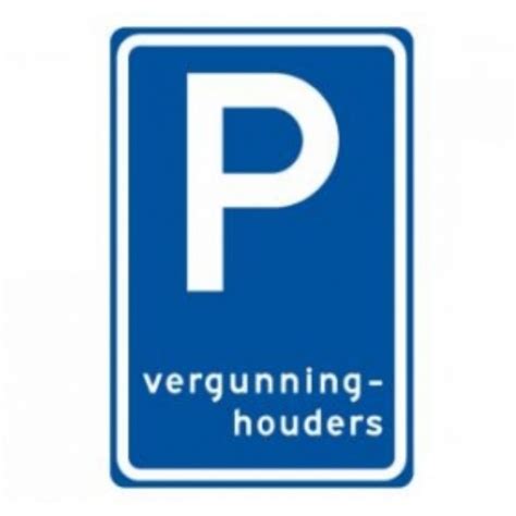 RVV Verkeersbord E09 Parkeerplaats Vergunninghouders United Wegwijs