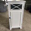 Beachcrest Home Woodley Wooden Floor Cabinet With Cross Molding