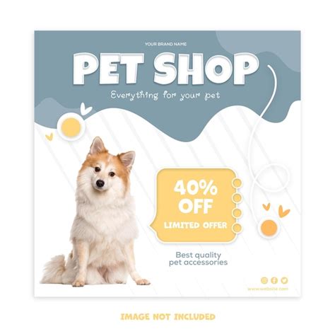 Premium Vector Pet Shop Social Media Template