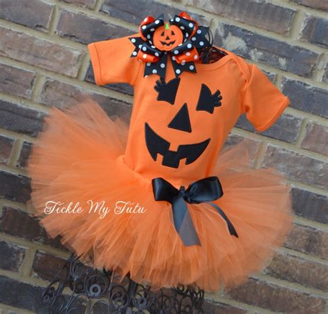 Pumpkin Tutu Halloween Costume Baby Girl By TickleMyTutu On Etsy