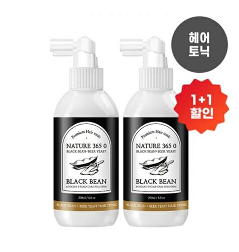 수오가닉 블랙빈 맥주효모 헤어토닉 200ml 2개 티몬