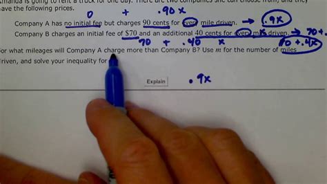 Aleks Solving A Decimal Word Problem Using A Linear Inequality With