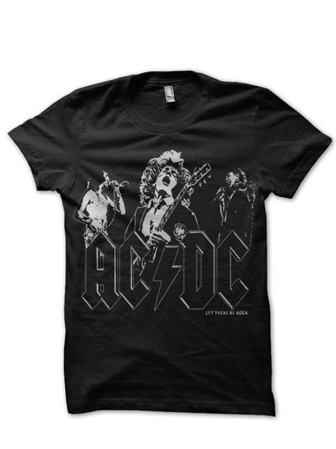 Ac Dc Let There Be Rock Black T Shirt Supreme Shirts